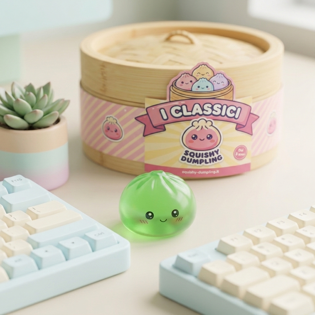 Mini Dumpling Squishy Zucchero — squishy antistress slow-rise kawaii