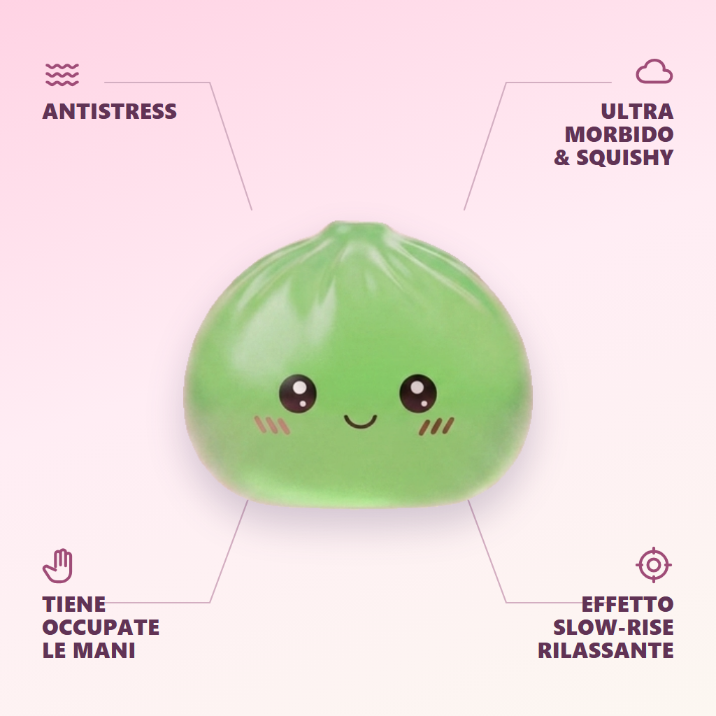 Mini Dumpling Squishy Zucchero — squishy antistress slow-rise kawaii