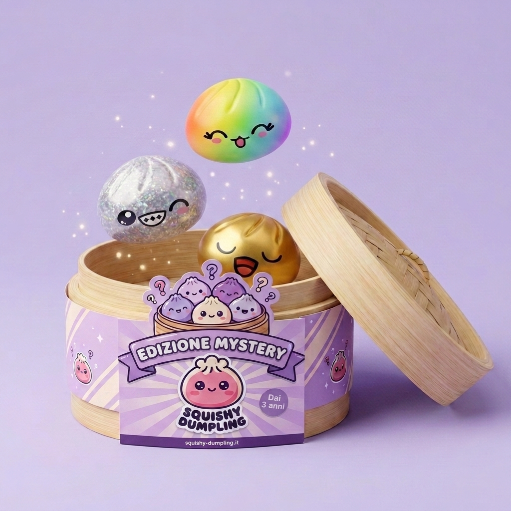 Rare Dumpling Squishy Mystery da Collezione — squishy antistress slow-rise kawaii