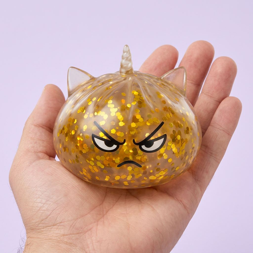 Glitter Dumpling Squishy Rare Unicorno Magico — squishy antistress slow-rise kawaii