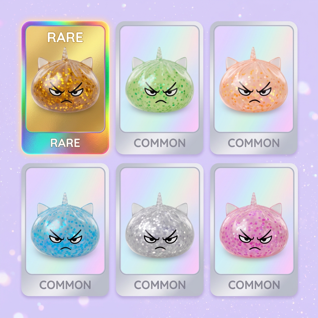 Glitter Dumpling Squishy Rare Unicorno Magico — squishy antistress slow-rise kawaii