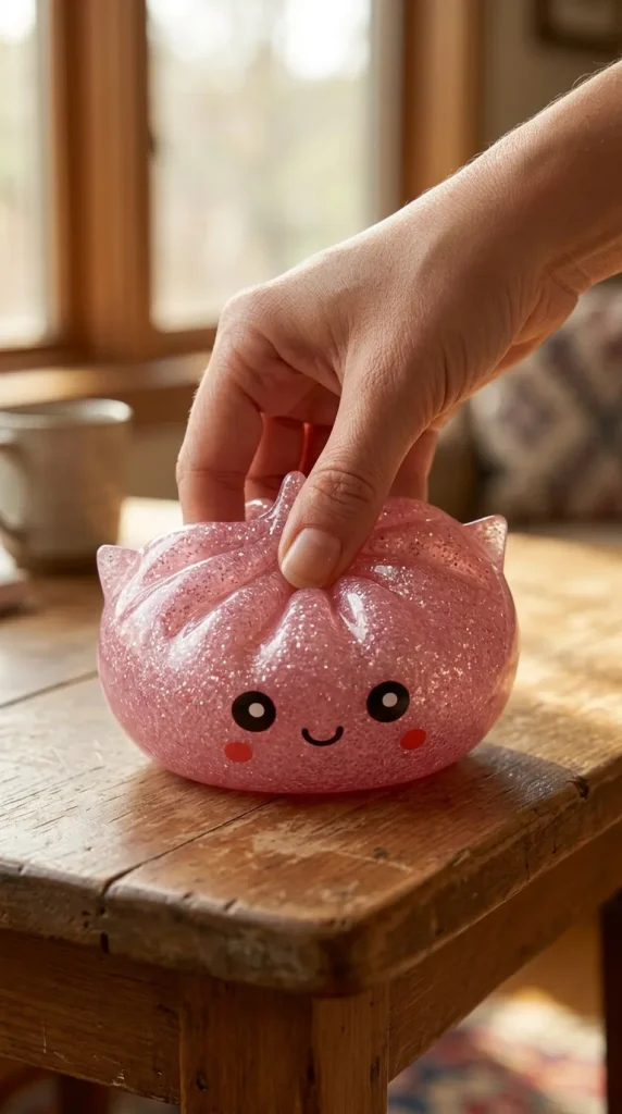 Dumpling Squishy Glitter Unicorno Mystery — squishy antistress slow-rise kawaii