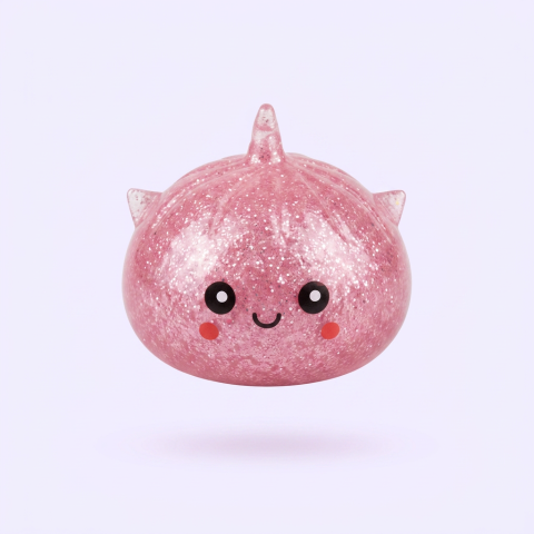 Dumpling Squishy Glitter Unicorno Mystery — squishy antistress slow-rise kawaii