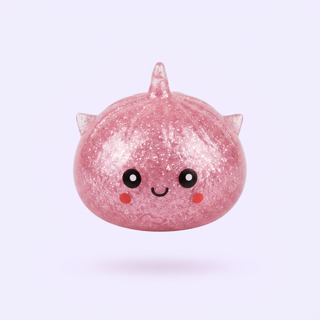 Dumpling Squishy Glitter Unicorno Mystery — squishy antistress slow-rise kawaii