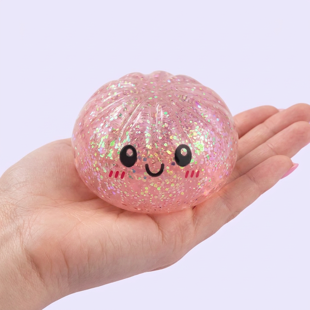 Dumplings Squishy Glitter Mistero — squishy antistress slow-rise kawaii