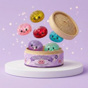 Dumplings Squishy Glitter Mistero — squishy antistress slow-rise kawaii