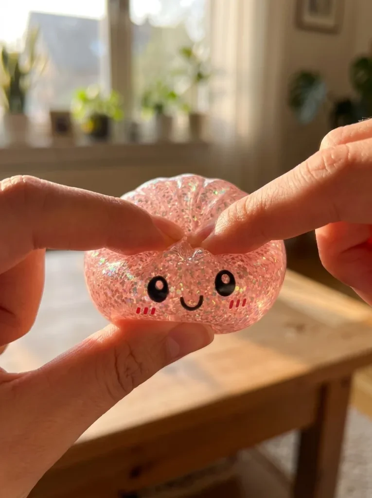 Dumplings Squishy Glitter Mistero — squishy antistress slow-rise kawaii