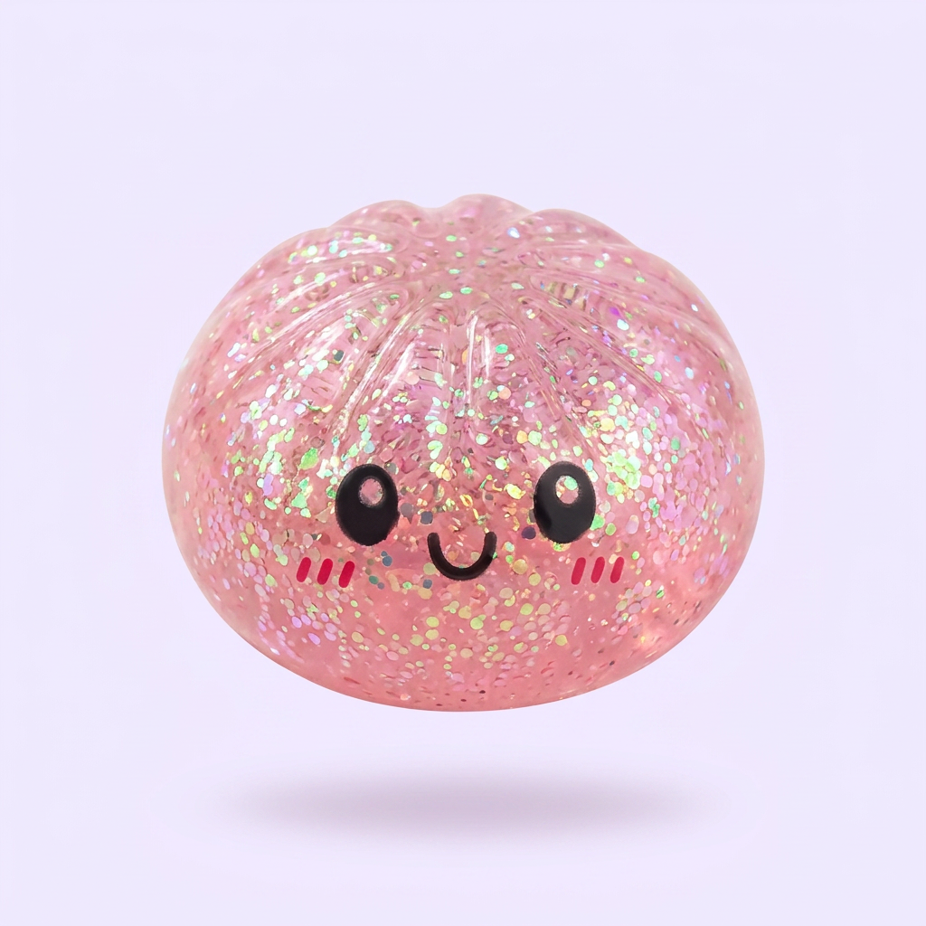 Dumplings Squishy Glitter Mistero — squishy antistress slow-rise kawaii