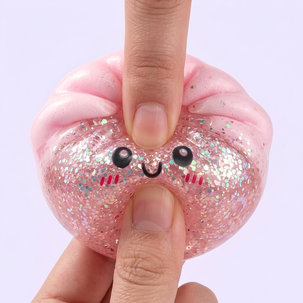 Dumplings Squishy Glitter Mistero — squishy antistress slow-rise kawaii