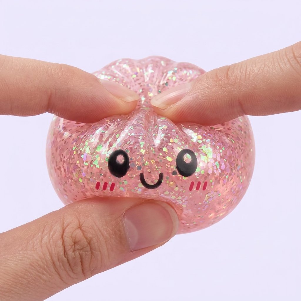 Dumplings Squishy Glitter Mistero — squishy antistress slow-rise kawaii