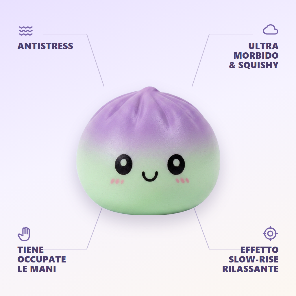 Dumpling Squishy Ombre Mystery a Sorpresa — squishy antistress slow-rise kawaii