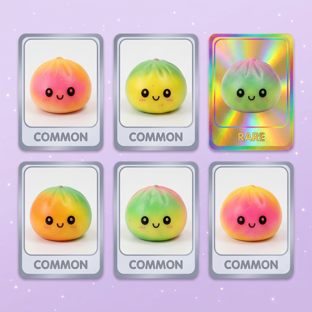 Dumpling Squishy Ombre Mystery a Sorpresa — squishy antistress slow-rise kawaii