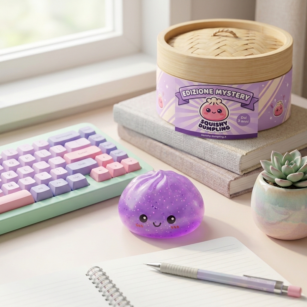Dumpling Squishy Mystery Glow in the Dark Glitterato — squishy antistress slow-rise kawaii