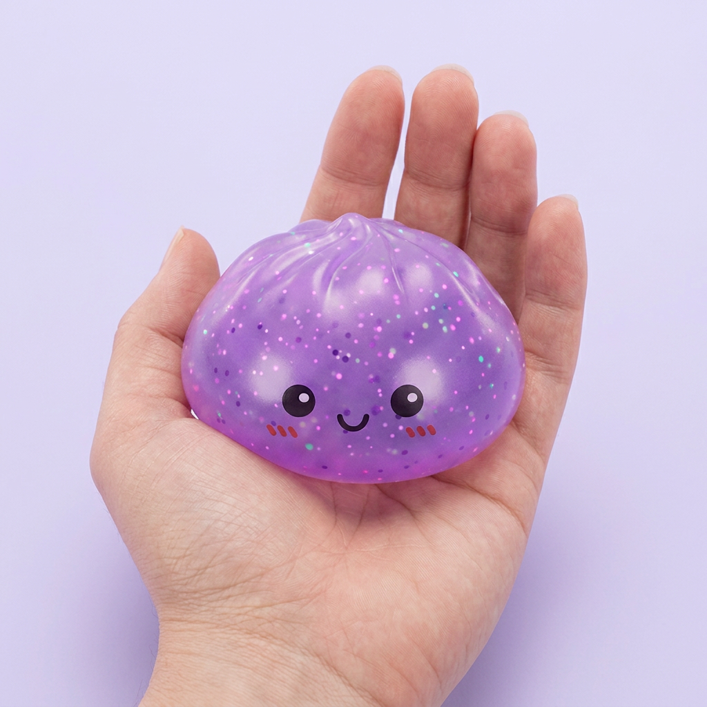 Dumpling Squishy Mystery Glow in the Dark Glitterato — squishy antistress slow-rise kawaii