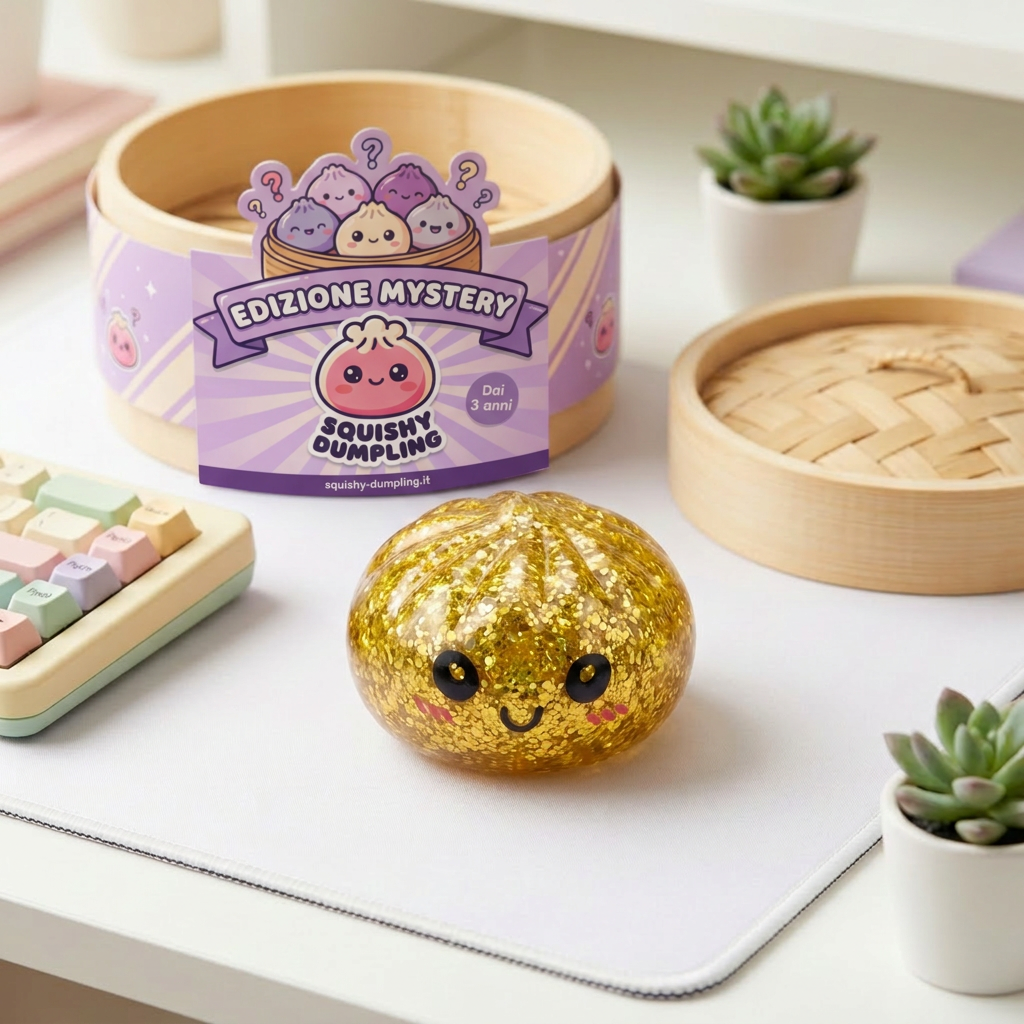Squishy Dumpling Mystery Glitter Mini Set — squishy antistress slow-rise kawaii