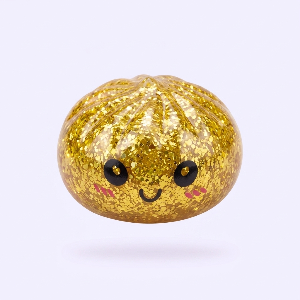 Squishy Dumpling Mystery Glitter Mini Set — squishy antistress slow-rise kawaii