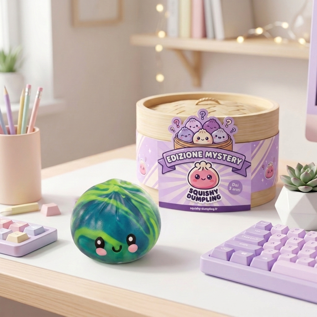 Dumpling Squishy Mystery Tie Dye Mini — squishy antistress slow-rise kawaii