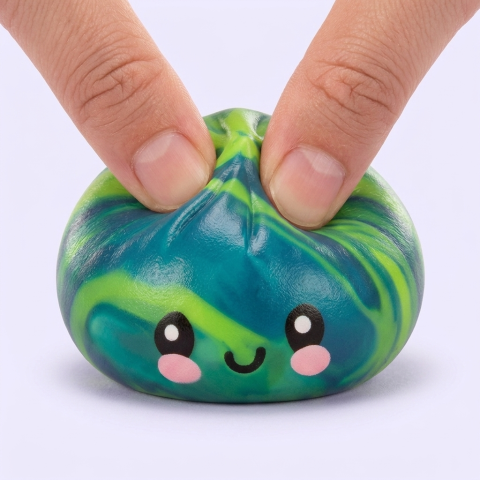 Dumpling Squishy Mystery Tie Dye Mini — squishy antistress slow-rise kawaii