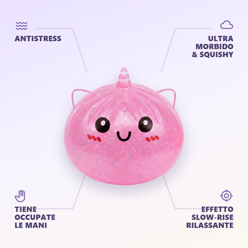 Dumpling Squishy Mini Unicorno Mystery — squishy antistress slow-rise kawaii