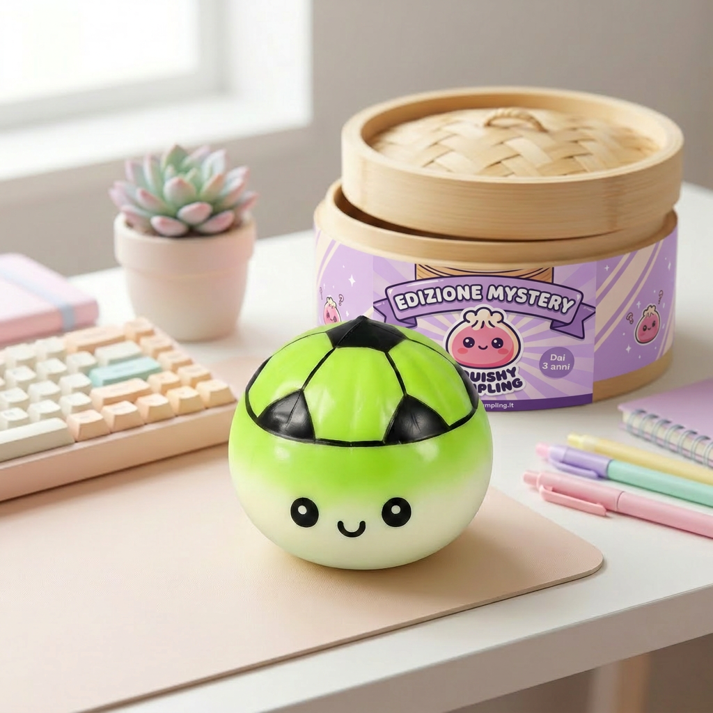 Mystery Dumpling Squishy Edizione Calcio — squishy antistress slow-rise kawaii