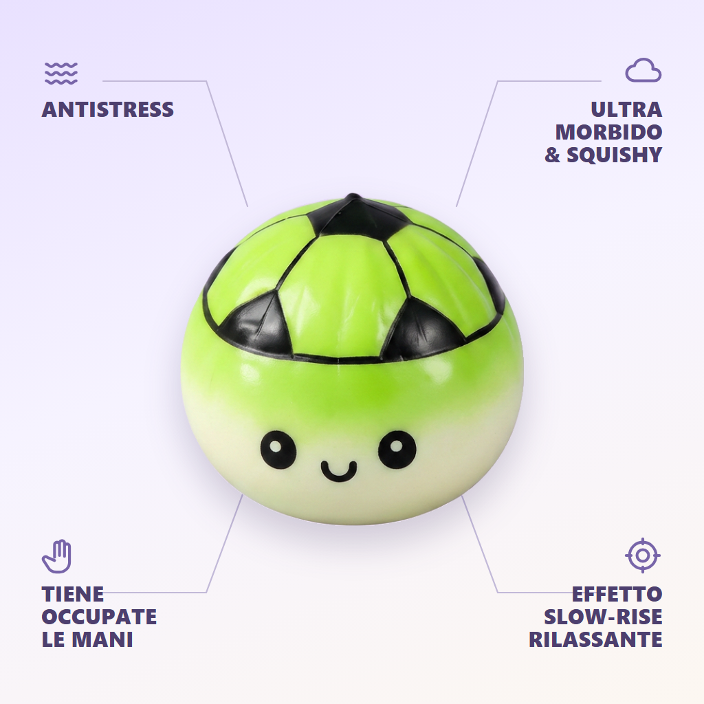 Mystery Dumpling Squishy Edizione Calcio — squishy antistress slow-rise kawaii