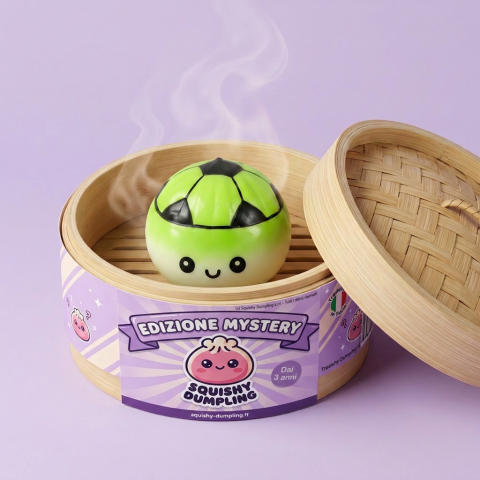 Mystery Dumpling Squishy Edizione Calcio — squishy antistress slow-rise kawaii