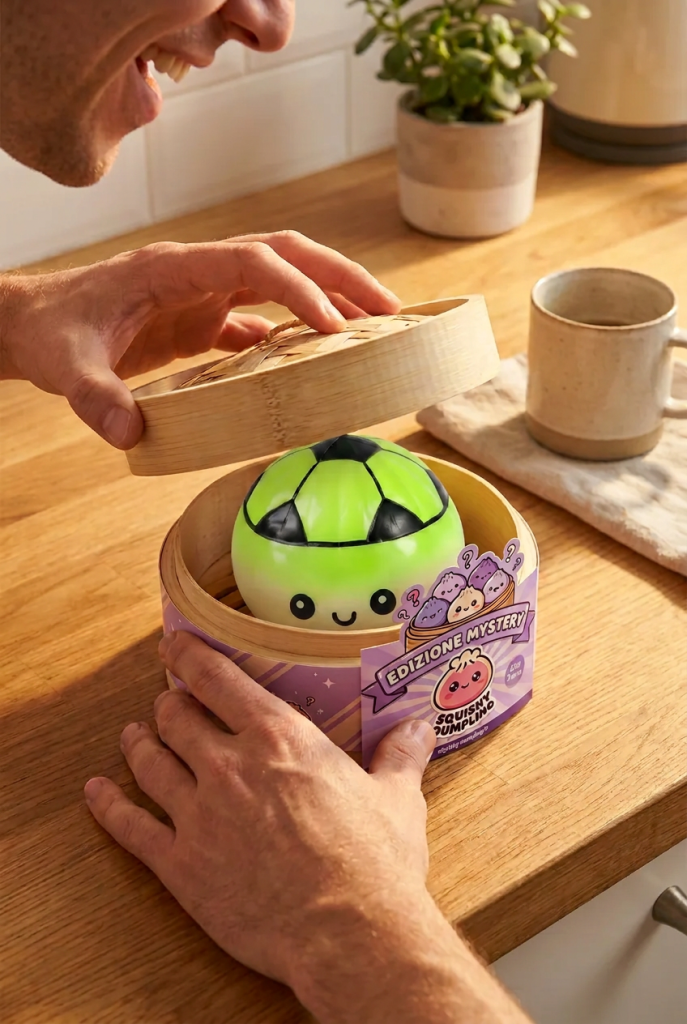Mystery Dumpling Squishy Edizione Calcio — squishy antistress slow-rise kawaii