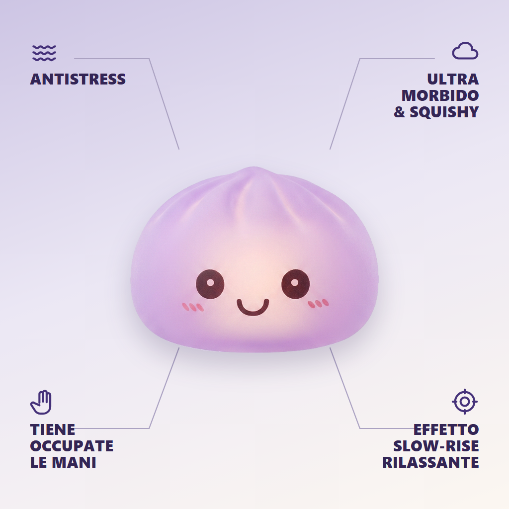 Mystery Squishy Dumpling Luminoso — squishy antistress slow-rise kawaii