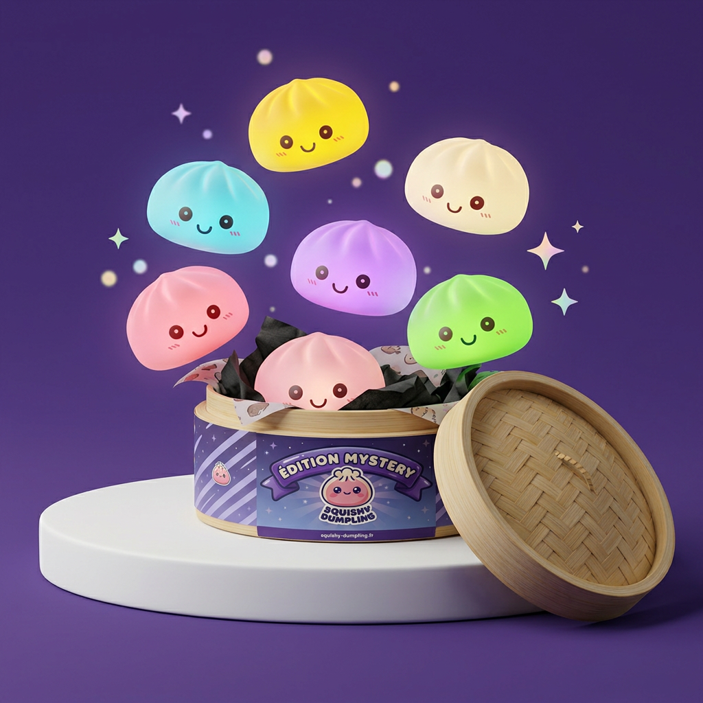 Mystery Squishy Dumpling Luminoso — squishy antistress slow-rise kawaii
