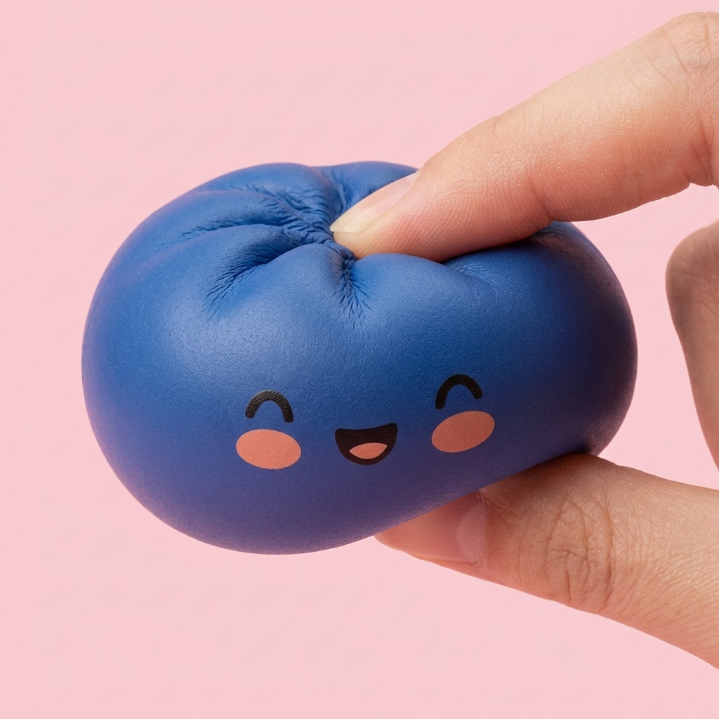 Dumpling Squishy Bleu Marine Notturno — squishy antistress slow-rise kawaii