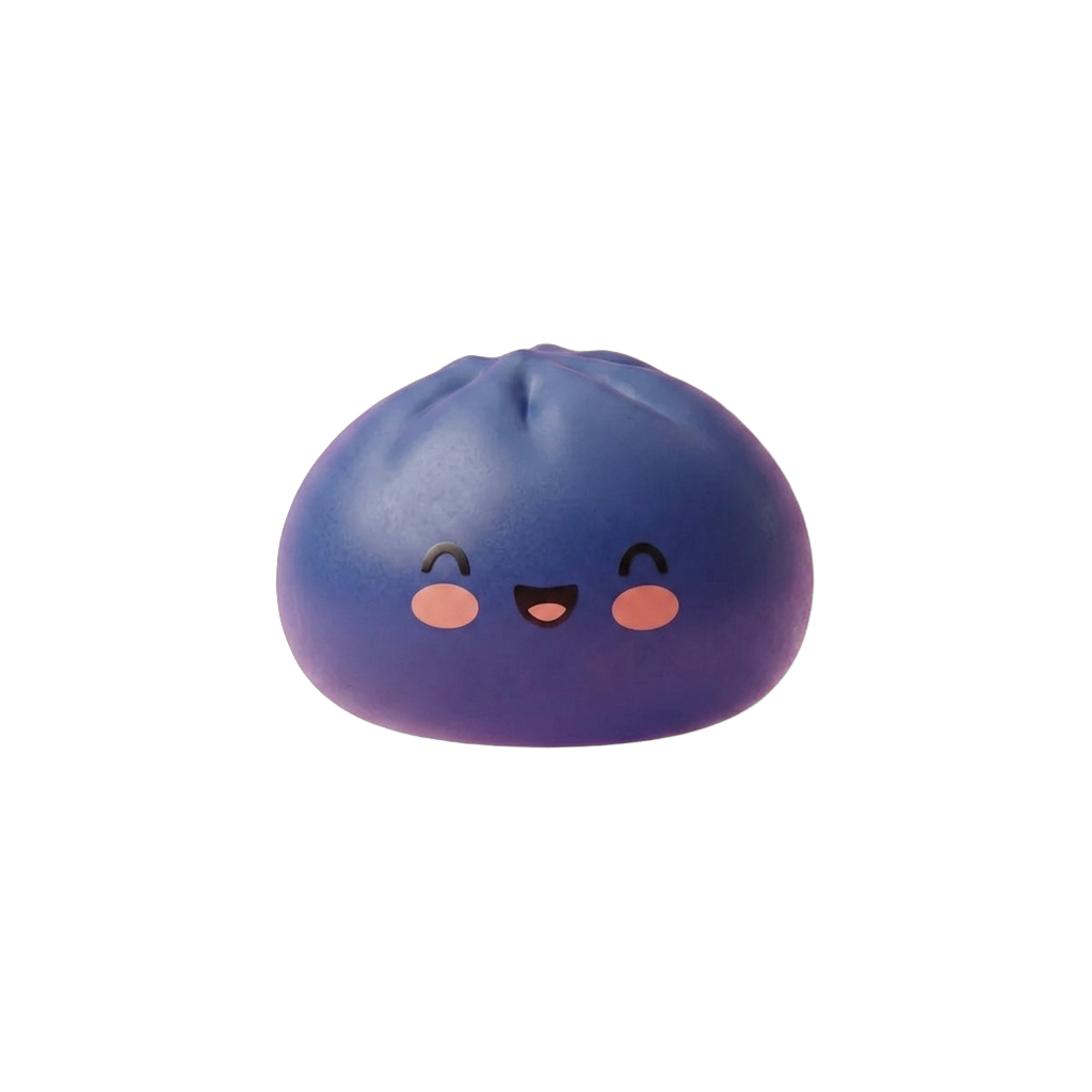 Dumpling Squishy Bleu Marine Notturno — squishy antistress slow-rise kawaii