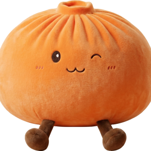 Giant Dumpling Squishy Arancione — squishy antistress slow-rise kawaii