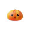 Squishy Dumpling Tie Dye Orange Effetto Marmo — squishy antistress slow-rise kawaii