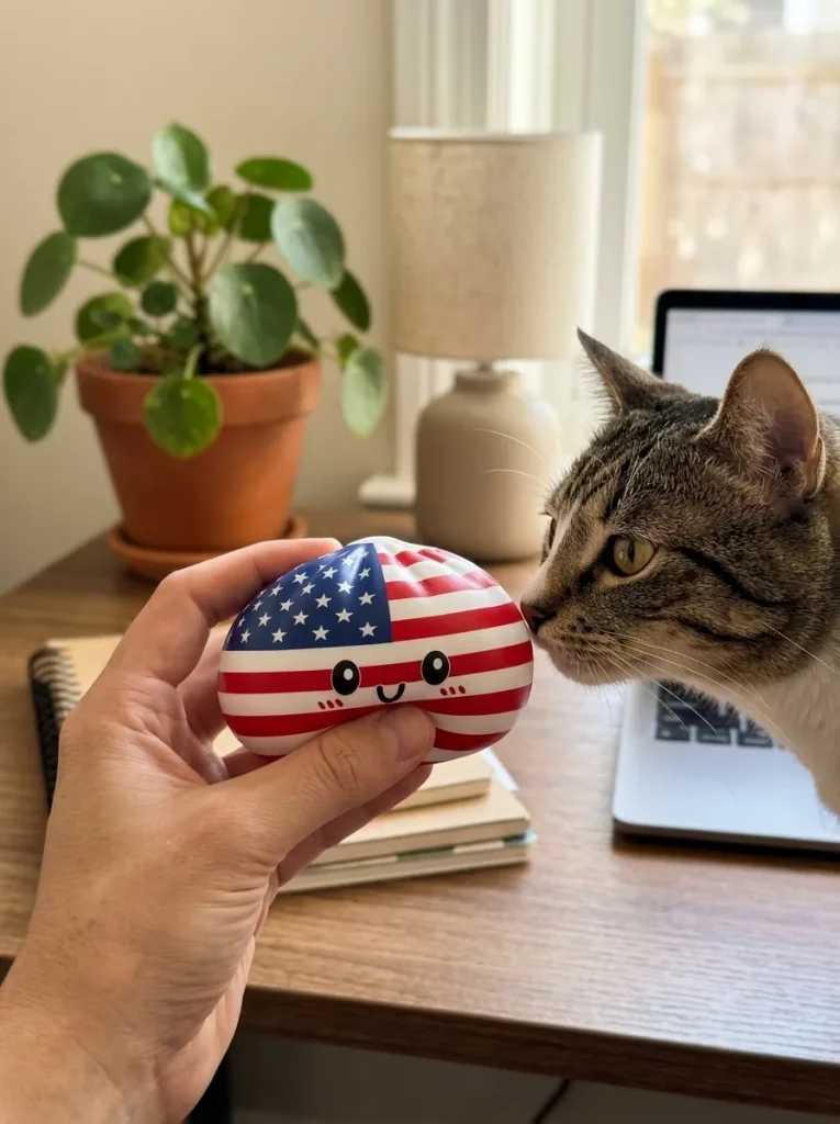 Squishy Dumpling USA Bandiera Americana — squishy antistress slow-rise kawaii