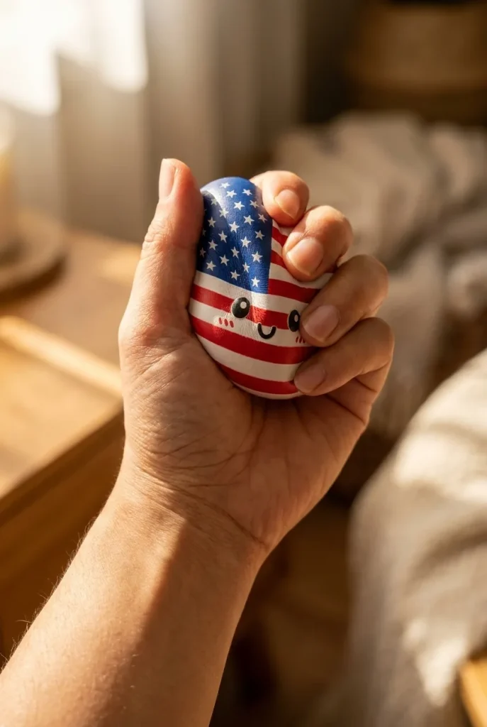 Squishy Dumpling USA Bandiera Americana — squishy antistress slow-rise kawaii