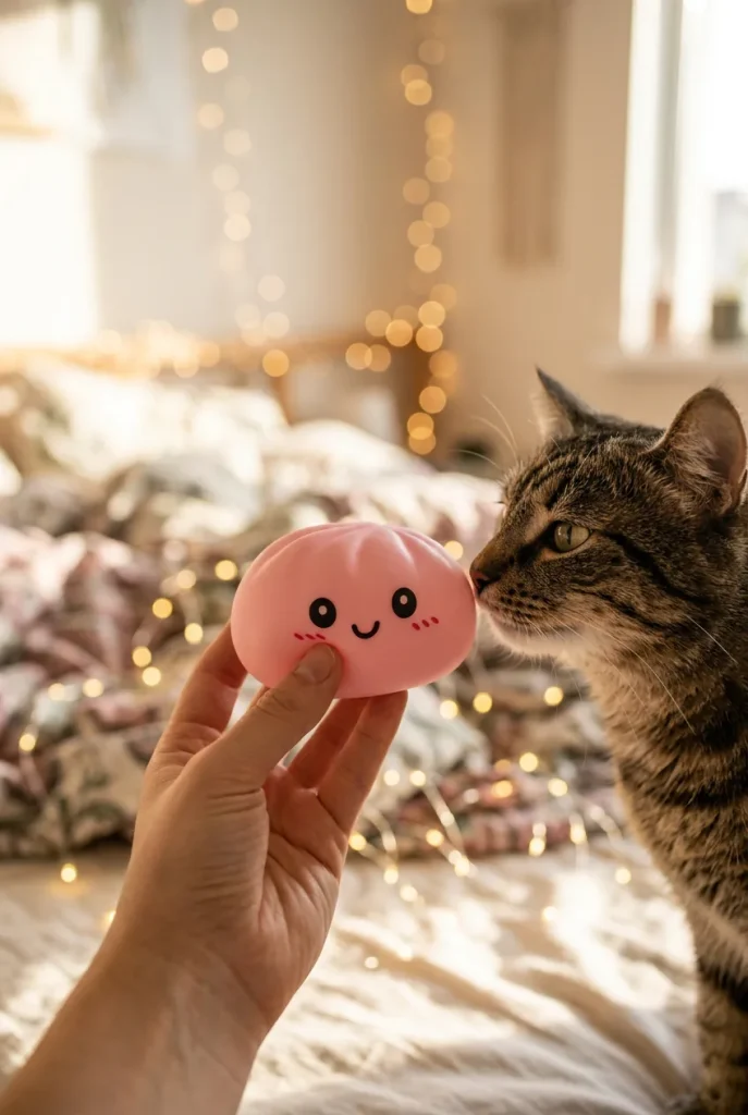 Pink Squishy Dumpling Dolcezza Fiorita — squishy antistress slow-rise kawaii