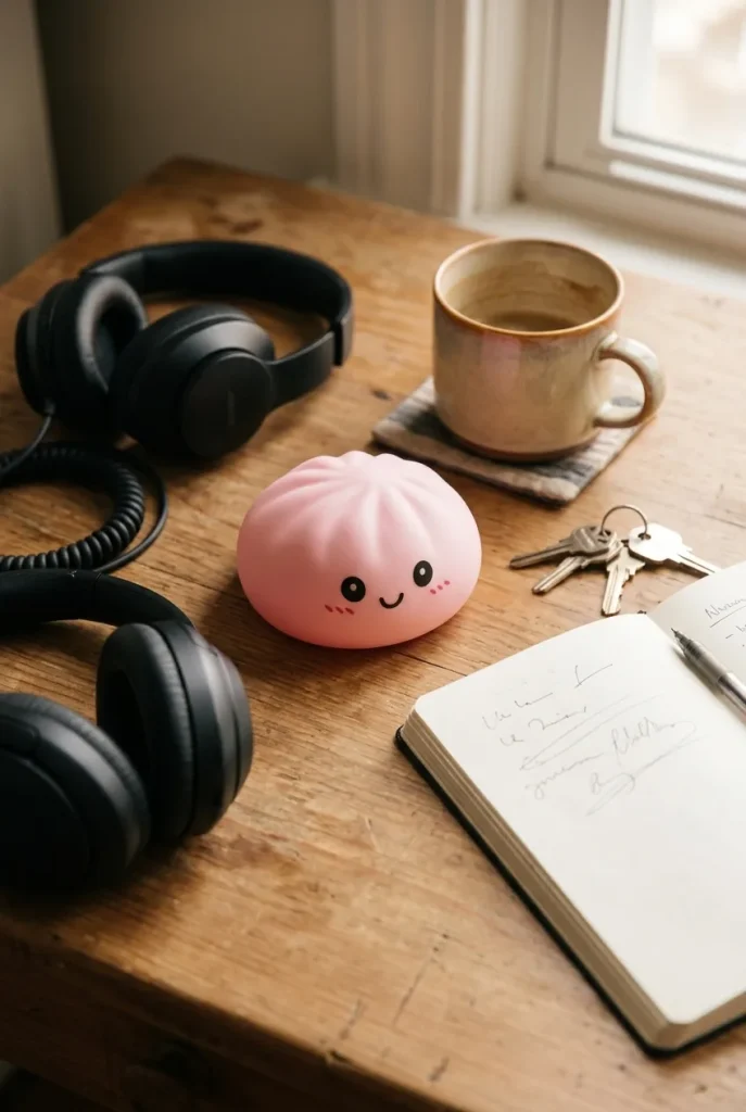 Pink Squishy Dumpling Dolcezza Fiorita — squishy antistress slow-rise kawaii