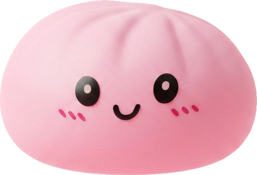 Pink Squishy Dumpling Dolcezza Fiorita — squishy antistress slow-rise kawaii