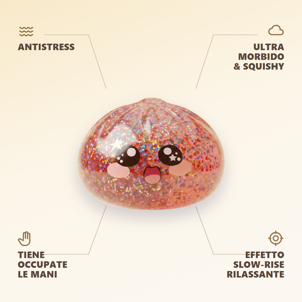 Galaxy Dumpling Squishy Rosa Kawaii — squishy antistress slow-rise kawaii