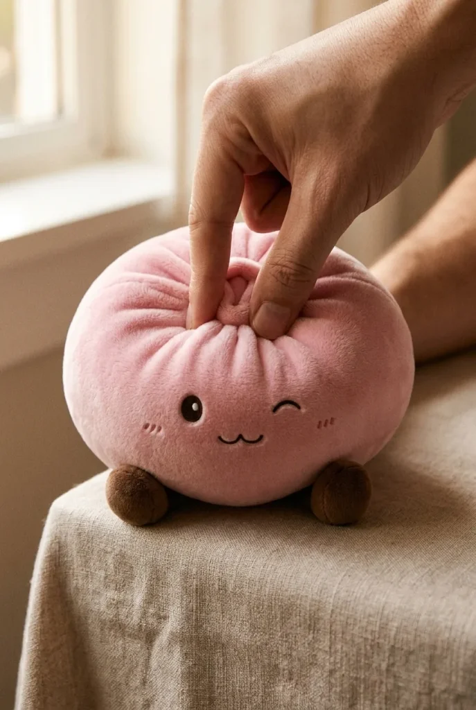 Squishy Dumpling Toy Rosa Gigante — squishy antistress slow-rise kawaii