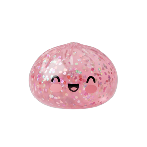Dumpling Squishy Rose Sparkle Bubblegum — squishy antistress slow-rise kawaii