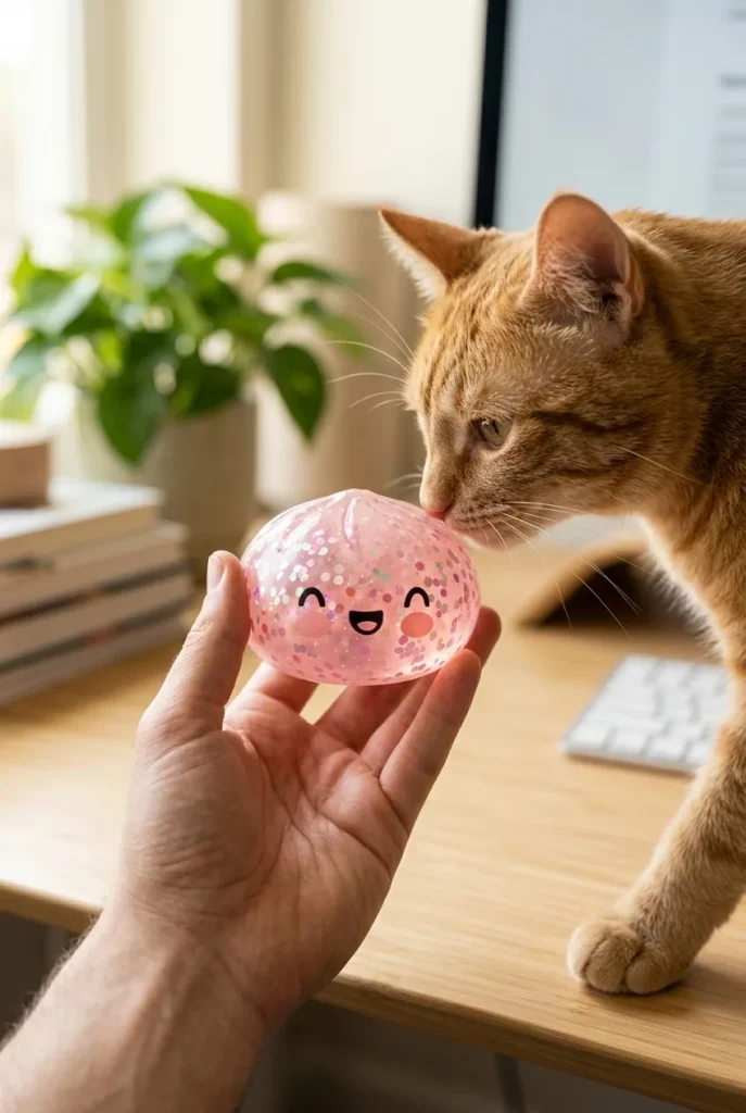 Dumpling Squishy Rose Sparkle Bubblegum — squishy antistress slow-rise kawaii