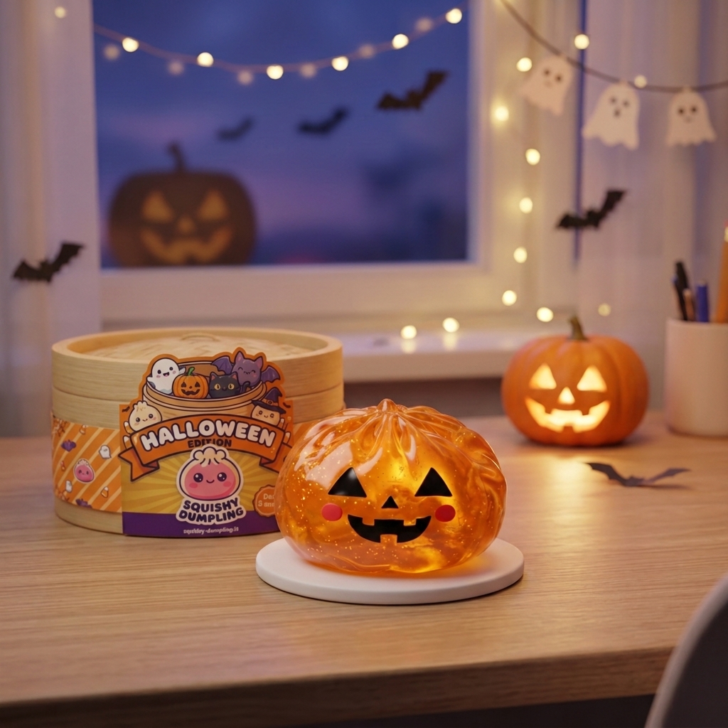 Pumpkin Squishy Dumpling Halloween Luminosa — squishy antistress slow-rise kawaii