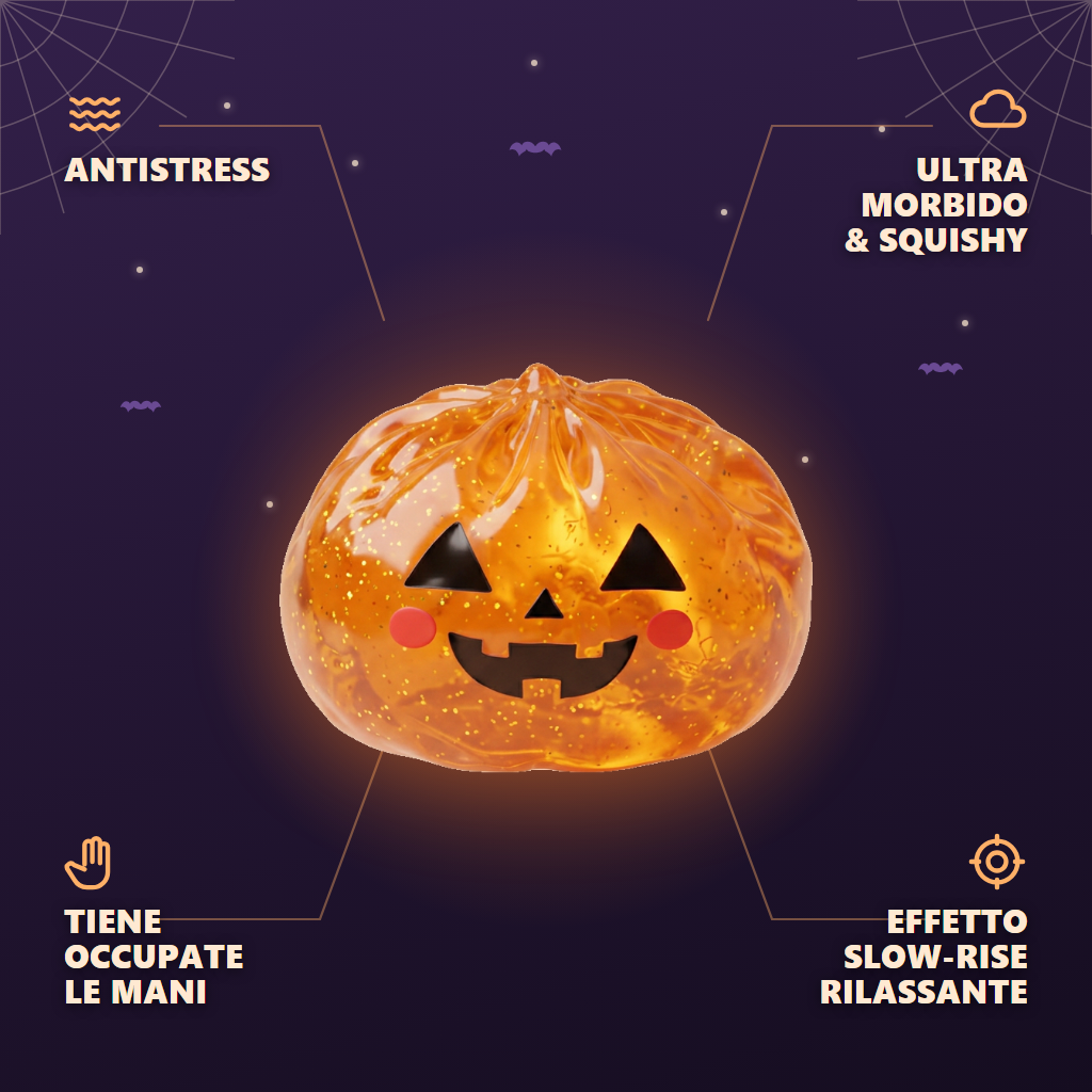 Pumpkin Squishy Dumpling Halloween Luminosa — squishy antistress slow-rise kawaii