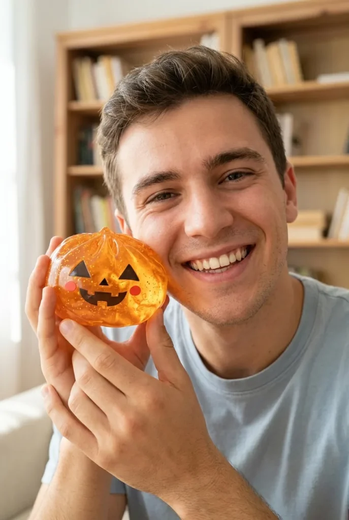 Pumpkin Squishy Dumpling Halloween Luminosa — squishy antistress slow-rise kawaii