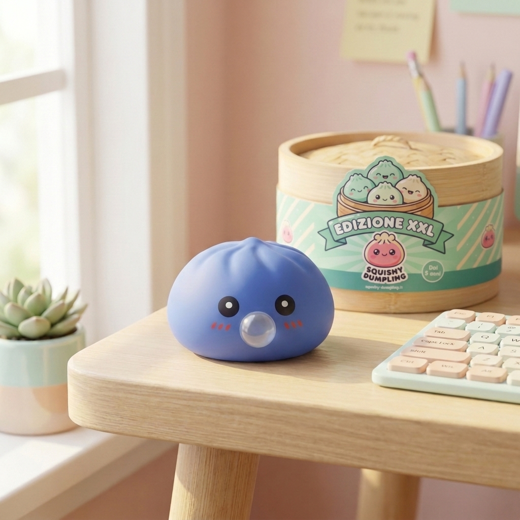 Dumpling Squishy Viola Gonfiabile Morbido — squishy antistress slow-rise kawaii