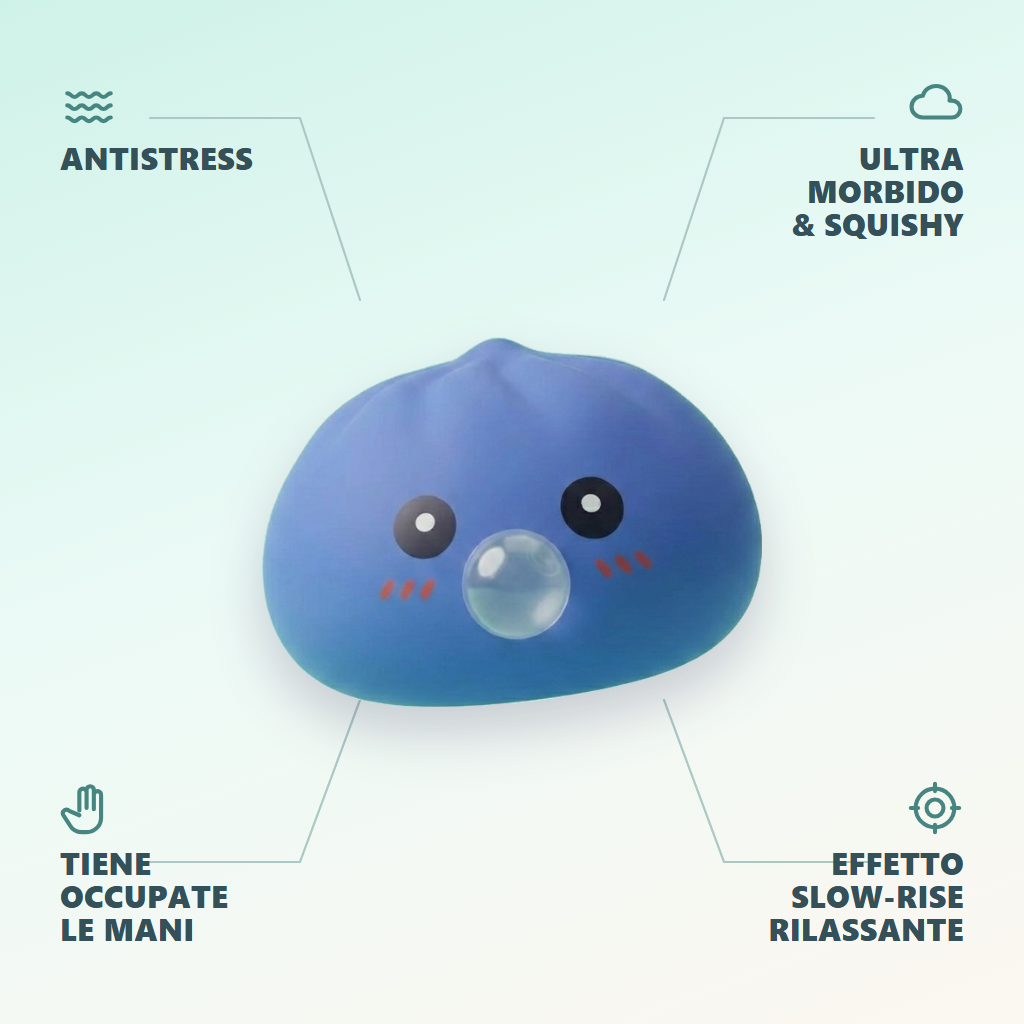 Dumpling Squishy Viola Gonfiabile Morbido — squishy antistress slow-rise kawaii