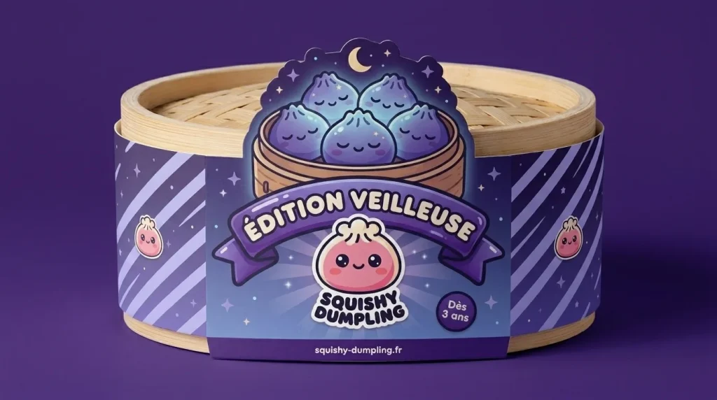 Dumpling Squishy Viola Gonfiabile Morbido — squishy antistress slow-rise kawaii