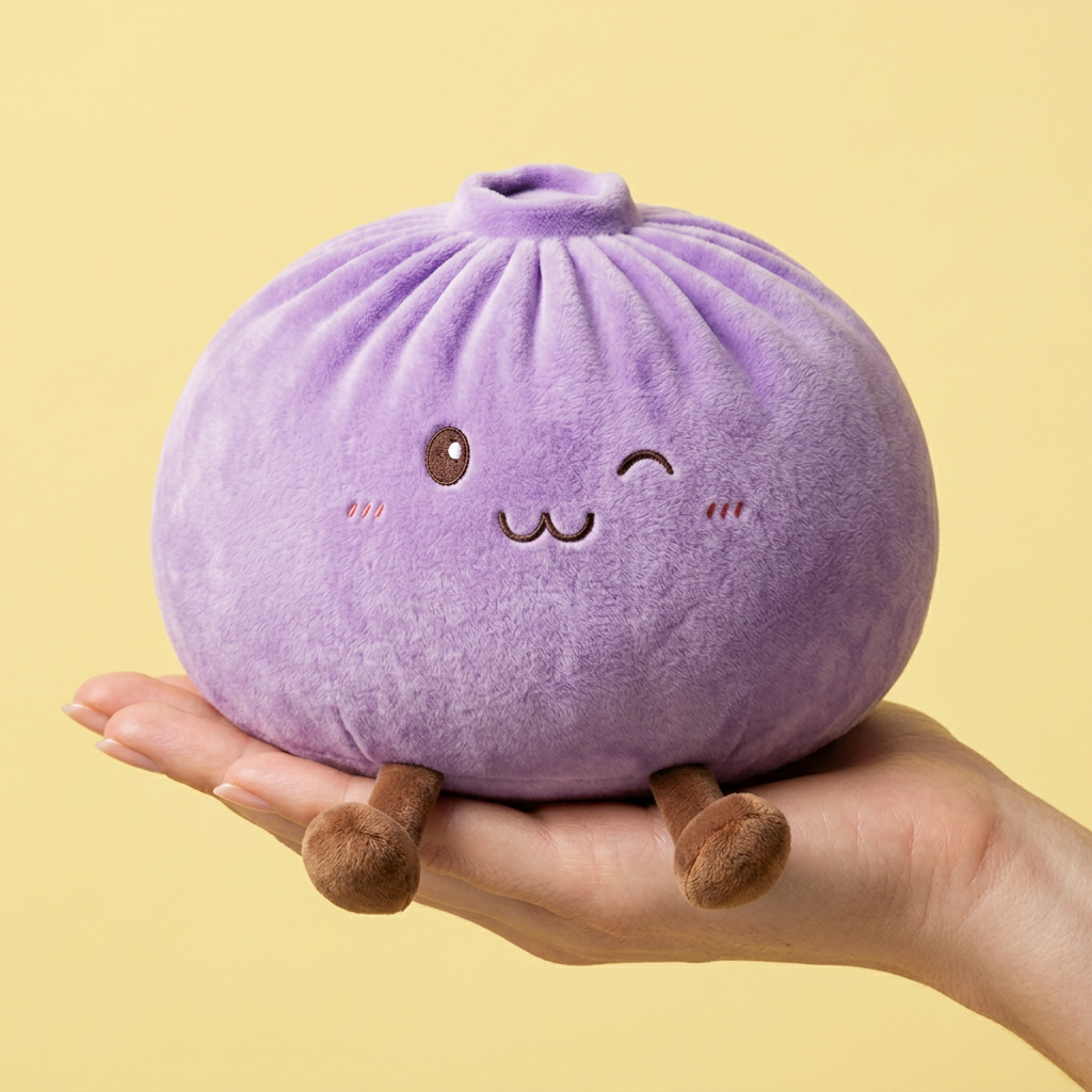 Dumpling Squishy Gigante Viola — squishy antistress slow-rise kawaii
