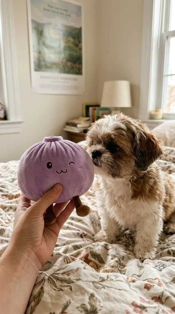 Dumpling Squishy Gigante Viola — squishy antistress slow-rise kawaii